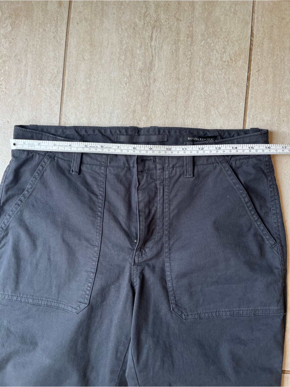Banana Republic Black Cargo Pants with jogger zip ankles size 8 brand new - Picture 5 of 7